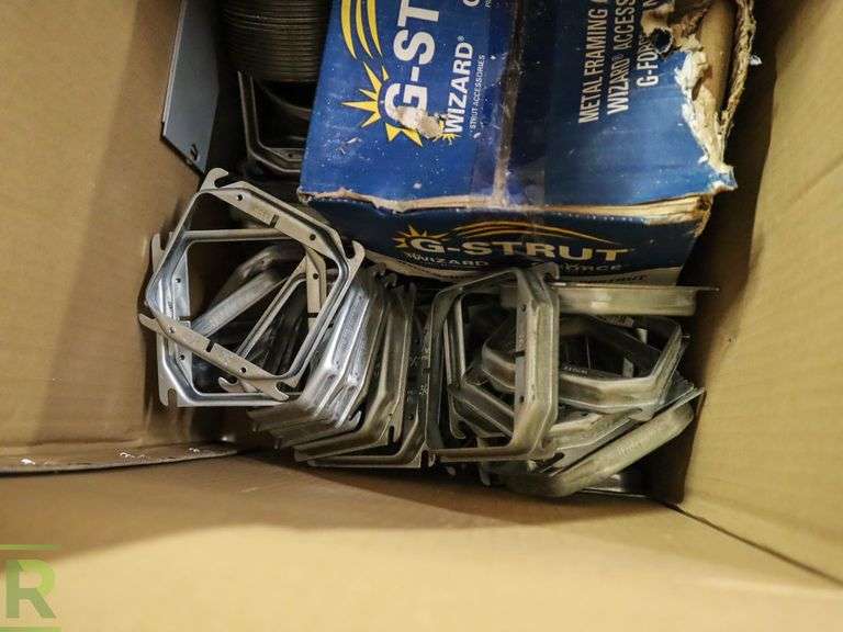 Pallet of Orbit 4SDBMKO Electrical Boxes 4" and Hardware Roller Auctions