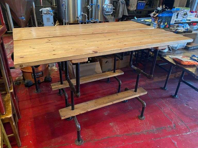 (2) Bar Tables, 72" x 22" Roller Auctions