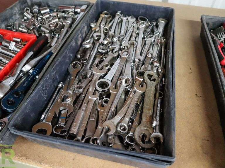 (2) Trays of Sockets and Wrenches - Roller Auctions