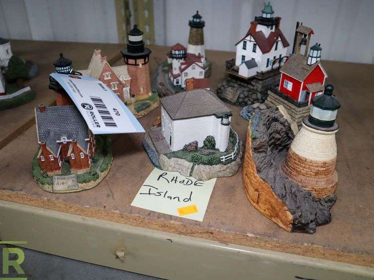 (7) Harbour Lights Collectable Lighthouses, Rhode Island - Roller Auctions