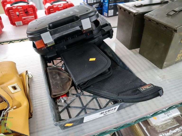 Tray Of Holsters, Case, Lock And Cleaning Kit - Roller Auctions
