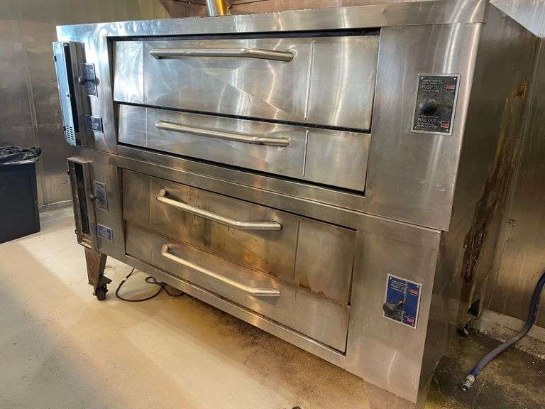 Bakers Pride Y802 Double Stack Deck Oven, Gas Roller Auctions