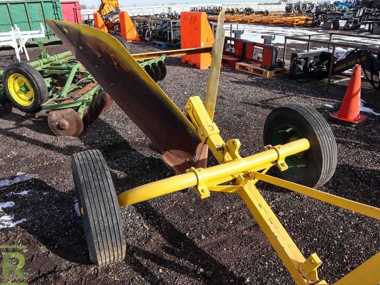 Pull Behind V Plow Tiller Attachment, Pintle Hitch - Roller Auctions
