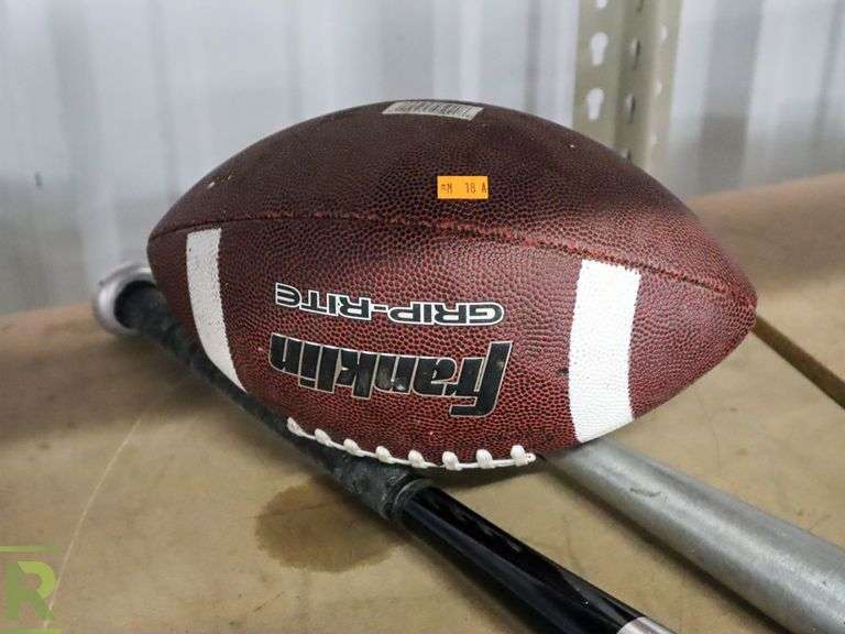 (2) Baseball Bats and Football - Roller Auctions