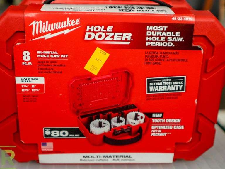 (2) New Milwaukee 49-22-4019 Hole Dozer Hole Saw Kits - Roller Auctions
