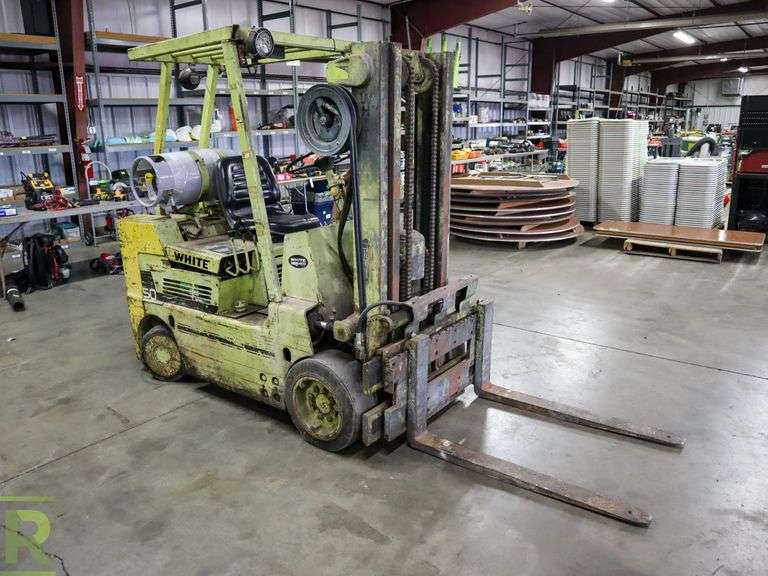 White 50 5,000 Lb. Forklift - Roller Auctions