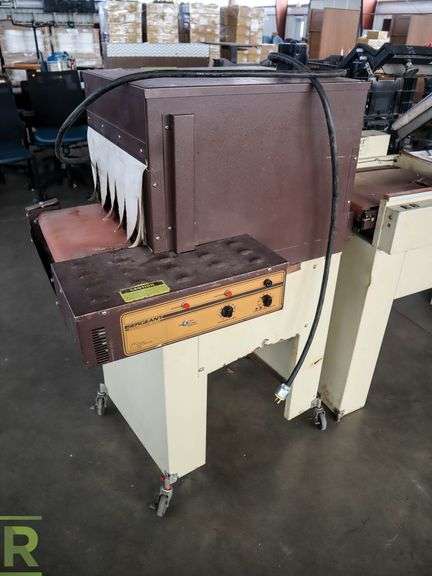 Sergeant 1620C Semi Automatic L-Bar Sealer (Inoperable) and 92416-BC Heat Shrink Tunnel, 230V, Single Phase (Heat Works, Conveyor Inoperable) - Roller Auctions