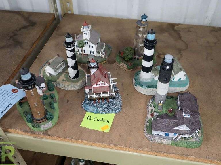 (7) Harbour Lights Collectable Lighthouses, North Carolina - Roller Auctions