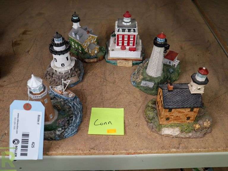 (6) Harbour Lights Collectable Lighthouses, Connecticut - Roller Auctions