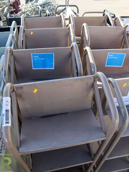(11) 3-Tier Library Carts - Roller Auctions