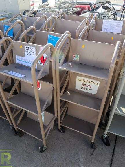 (11) 3-Tier Library Carts - Roller Auctions