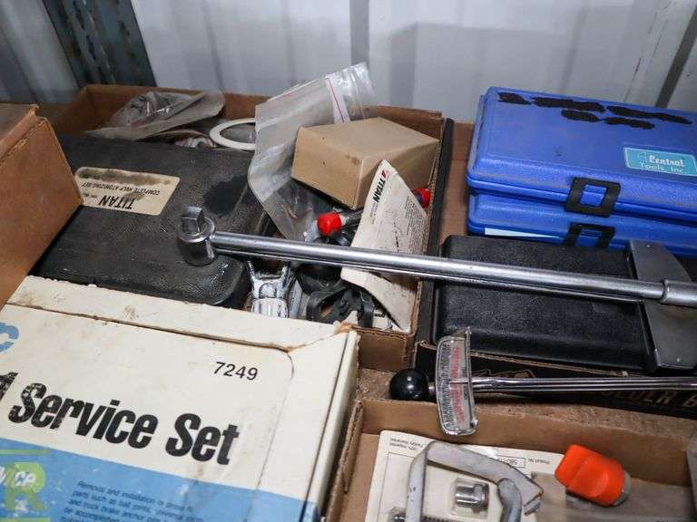 Shelf of Automotive Tools Roller Auctions