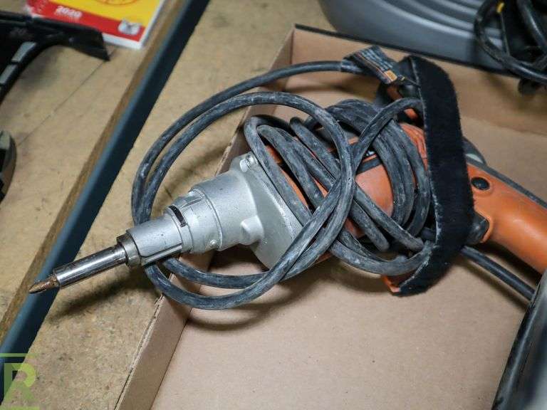 Ridgid Screw Guns, Wagner Heat Gun and Cord Protector Roller Auctions
