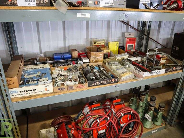 Shelf of Automotive Tools Roller Auctions