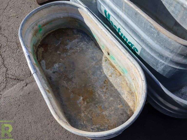 (3) Metal Water Troughs; Hastings, HW Roller Auctions