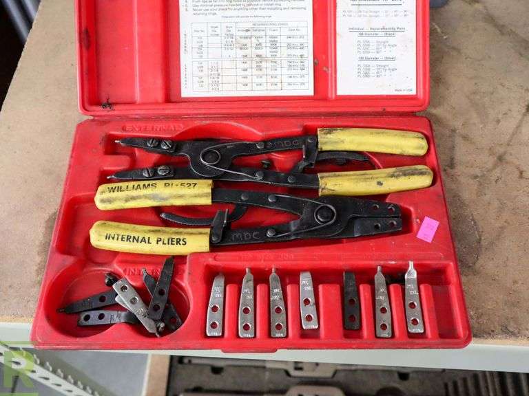 SPX OTC Ball Joint Service Tool Set and Williams Replaceable Tip Pliers