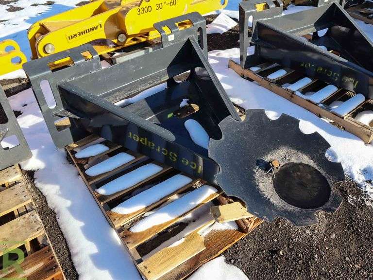 New Land Honor Ice Scraper Attachment To Fit Skid Steer Loader Roller