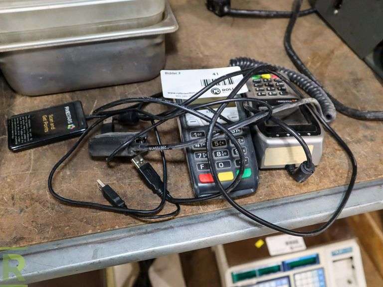 (2) Credit Card Machines Roller Auctions
