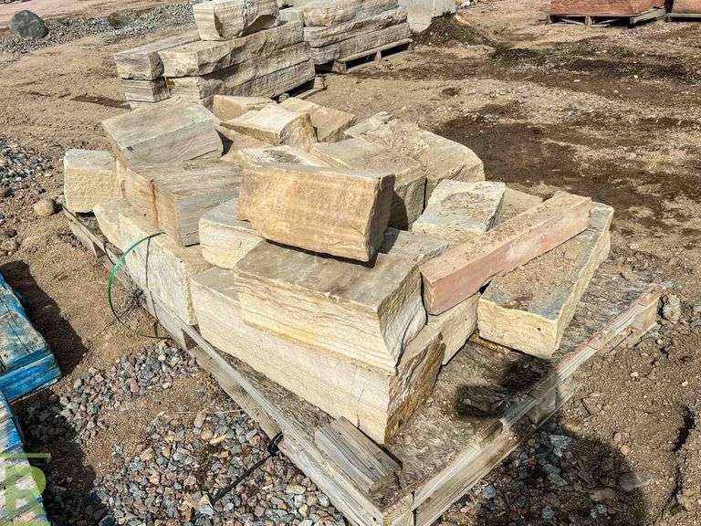 (2) Pallets Of Landscape Rocks Roller Auctions