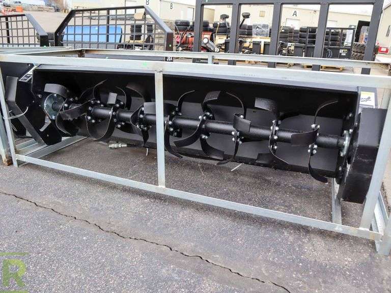 New 72" Hydraulic Rototiller Attachment to Fit Skid Steer Roller Auctions