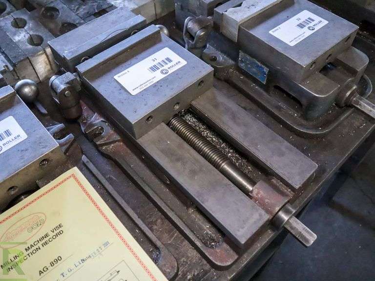 Accupro Gold Milling Machine Vise, 6" Roller Auctions