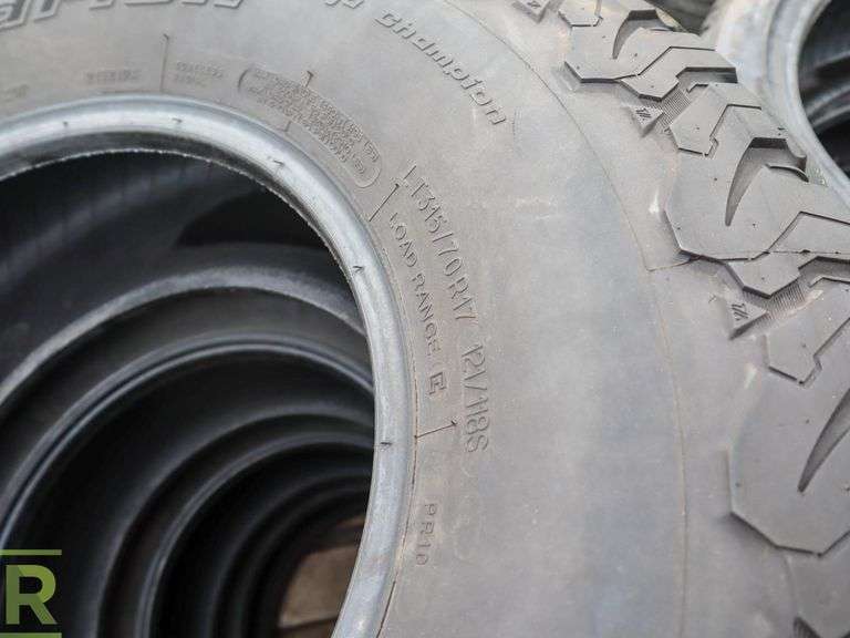 (4) BF Goodrich All Terrain T/A LT315/70R17 Tires, 2020 & 2019 - Roller ...