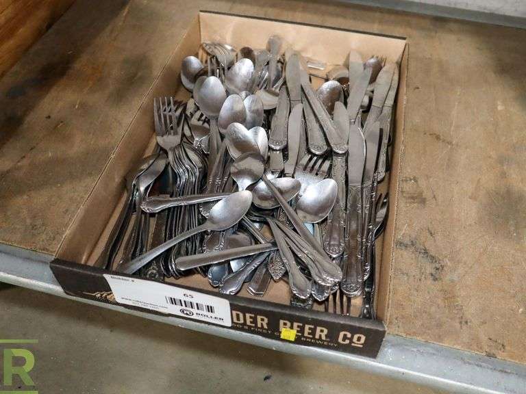 Tray of Silverware Roller Auctions