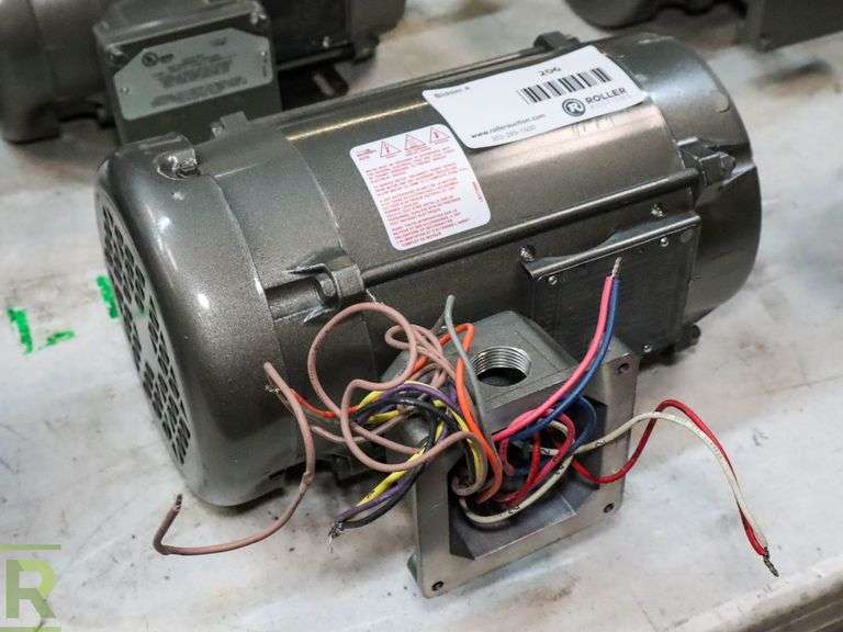 Used Baldor IDXM77014T 1hp Electric Motor For Hazardous Locations, 230