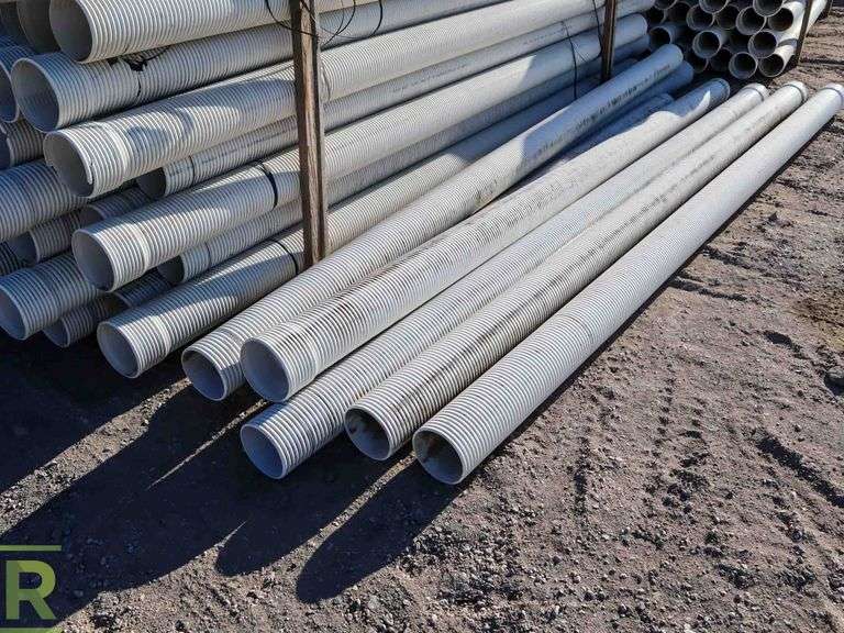 Contech A2000 Slot Perforated PVC Pipe. 6” Diameter, Approximately