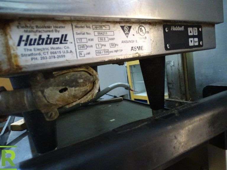 Hubbell J612S 6Gallon Compact Booster Heater Roller Auctions
