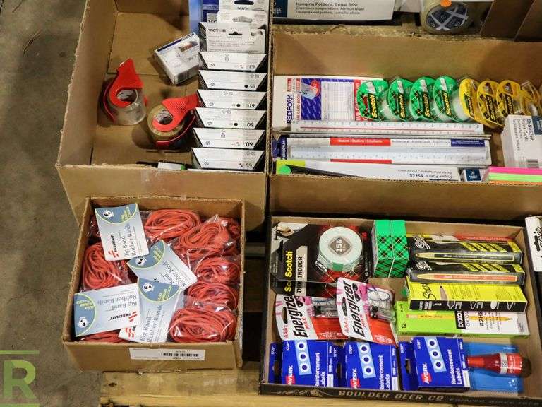 Pallet of Office Supplies Roller Auctions