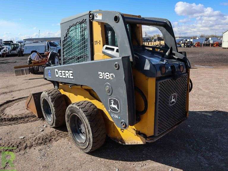 2011 John Deere 318D Skid Steer Loader Roller Auctions