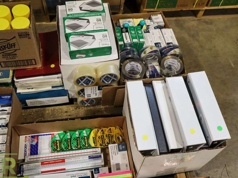 Pallet of Office Supplies Roller Auctions