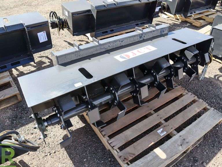 New JCT Hydraulic 72" Rototiller Attachment To Fit Skid Steer Loader