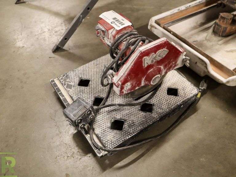 MK 170 Wet Tile Saw Roller Auctions
