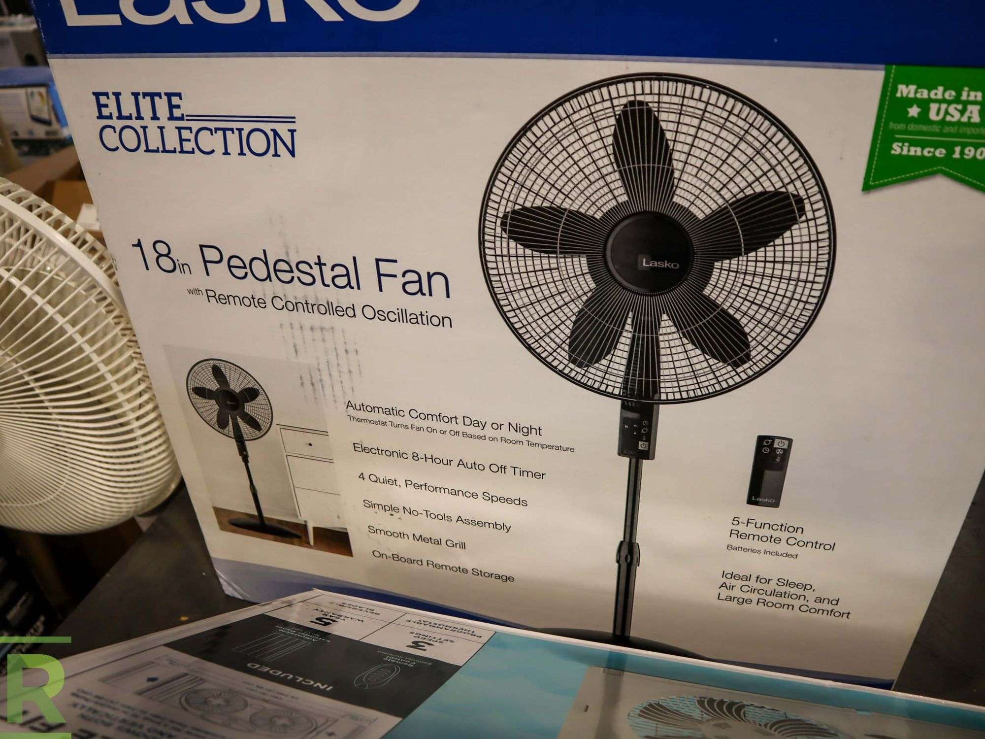 1) Bionaire Dual Window Fan W/ Remote - New (1) Lasko 18 inch Pedestal Fan  W/Remote - New/Open Box - Roller Auctions