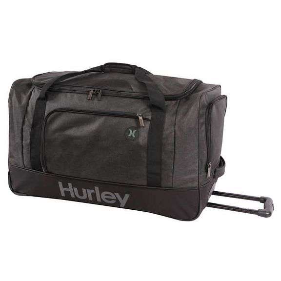(1) HURLEY 30" Rolling Duffle Bag New (1) HURLEY 30" Rolling Duffle