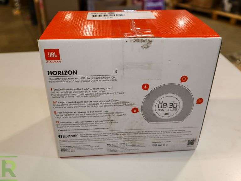 JBL Horizon Bluetooth Alarm Clock Open Box Original Packaging Roller Auctions