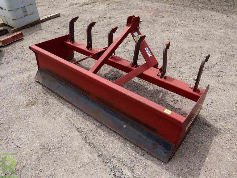 Vassar 6' 3Point Box Scraper Attachment With Ripper Teeth Roller