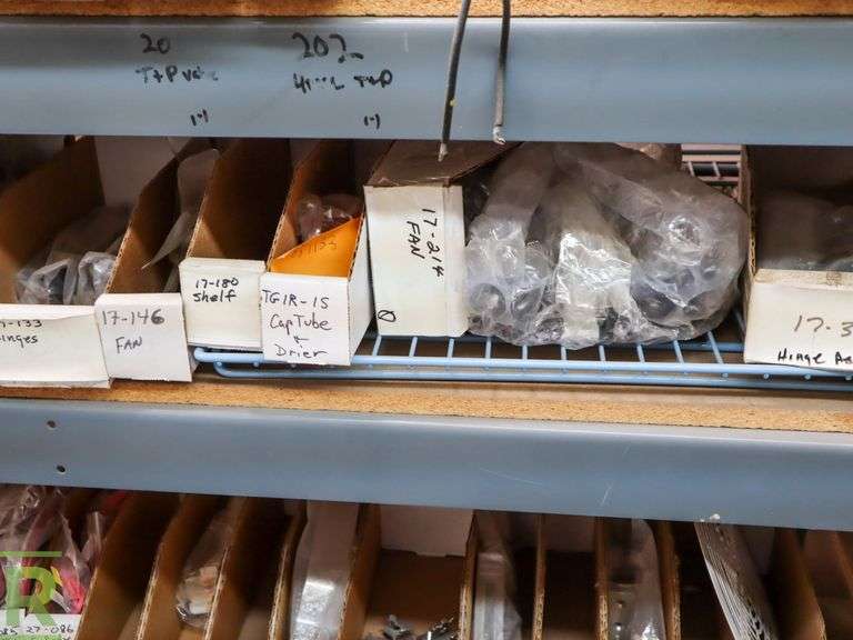 (3) Shelves of RHS Refrigeration Supplies Roller Auctions