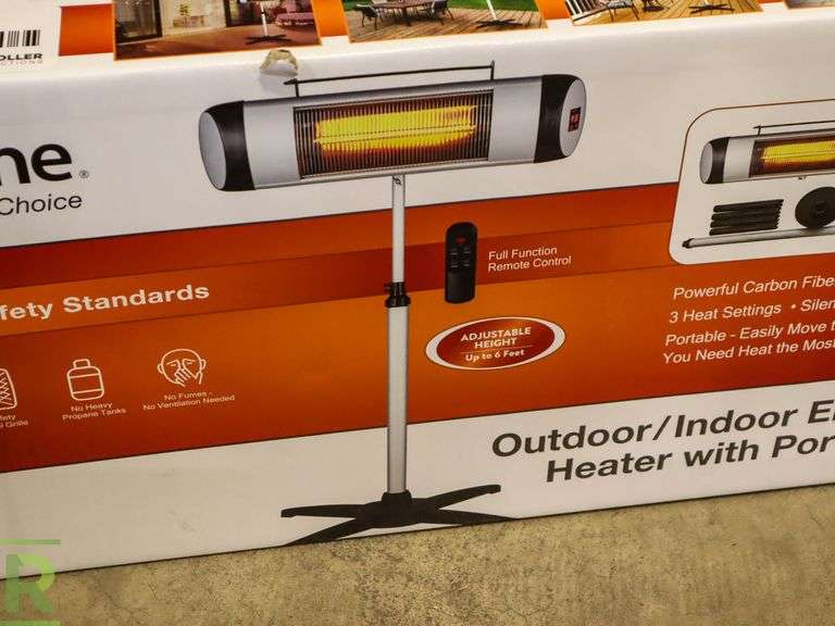 Comfort Zone Indoor/Outdoor Patio Heater W/ Stand CZPH15RS3 New