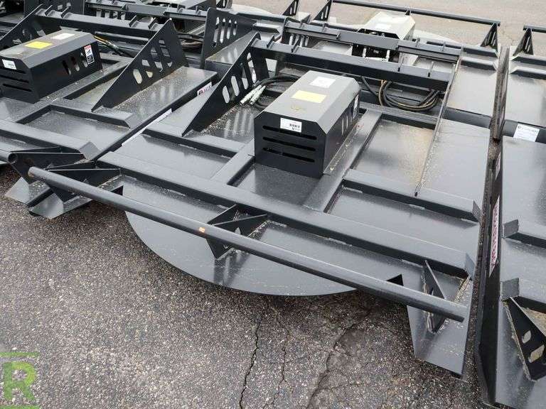 New JCT 72" Hydraulic Brush Cutter Attachment To Fit Skid Steer Loader Roller Auctions