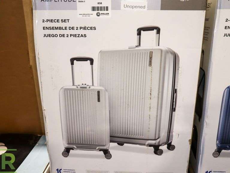 Samsonite Amplitude 2PC Luggage Set Silver New/ Unopened Roller