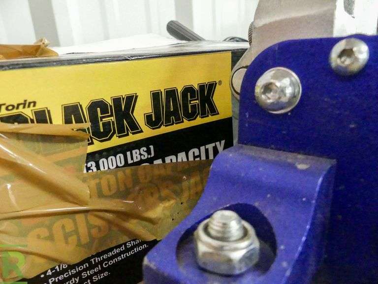 Pittsburgh Floor Jack (Missing Handle) and (3) Scissor Jacks Roller