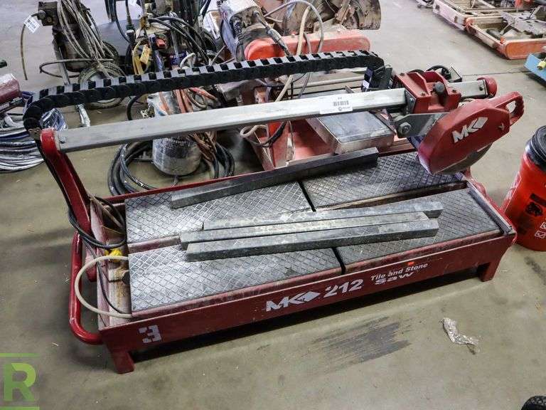 MK Diamond 212 Tile and Stone Saw Roller Auctions