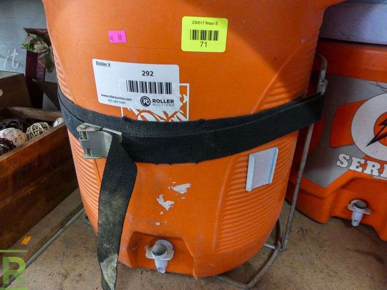(3) 5Gallon Water Jugs Roller Auctions