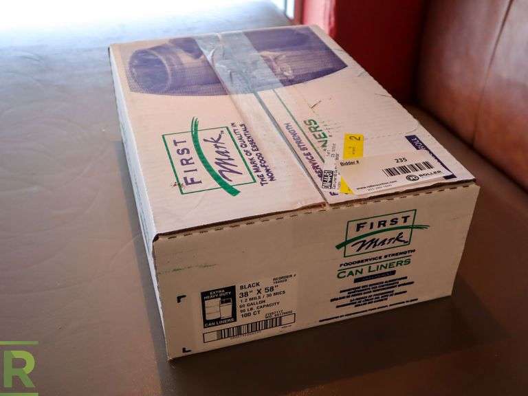 First Mark Can Liners, 60Gallon Roller Auctions
