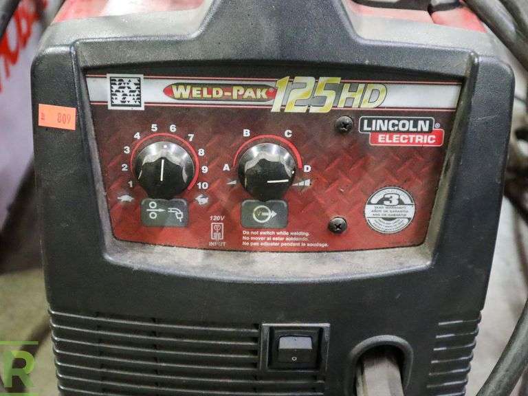 Lincoln Electric WeldPac 125 HD Welder Roller Auctions