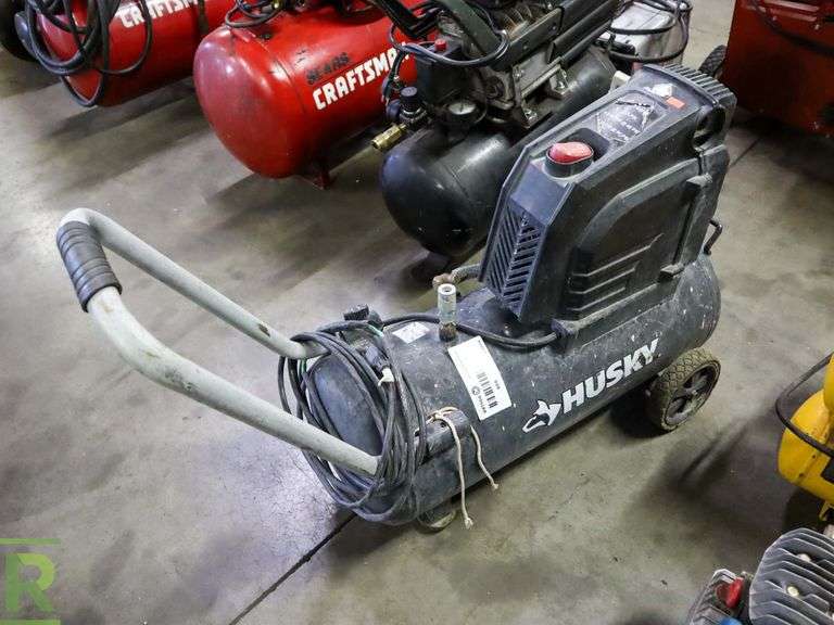 Husky Air Compressor, 8Gallon Roller Auctions