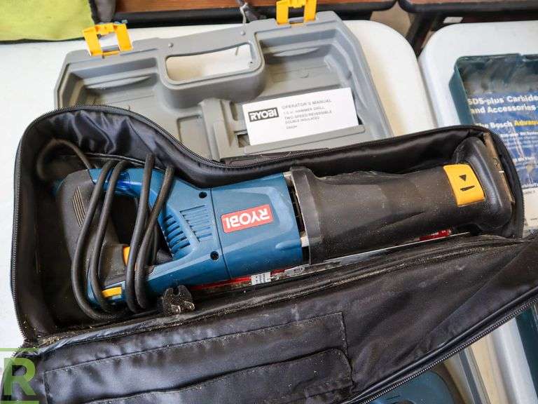 Ryobi D552H Hammer Drill and RJ165V Reciprocating Saw Roller Auctions